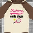 thumbnail image 4 of Inktastic Future Tennis Player Baby Girl Girls Long Sleeve Baby Bodysuit, 4 of 5
