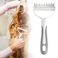 thumbnail image 1 of Pet Double-Sided Detangling Comb - Stainless Steel, Safe Design, for Cats Dogs, Removes Knots & Loose Hair, 1 of 6