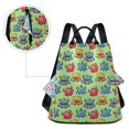 thumbnail image 5 of FORMRS Women's Travel Backpack Purse Anti-theft Hidden Pockets Casual Shoulder Bag, Cute Monsters Pattern, 5 of 7