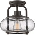 thumbnail image 1 of Quoizel TRG1710OZ Trilogy 1 Light 10 inch Old Bronze Semi-Flush Mount Ceiling Light, 1 of 1