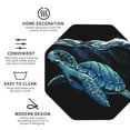 thumbnail image 4 of Disketp Ocean Turtle Funny Coasters,6 Pcs Leather Coasters With Holder, Perfect Housewarming Hostess Gifts,Protect Furniture From Water Marks Scratch And Damage, 4 of 9