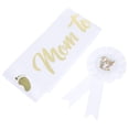 thumbnail image 1 of KAKOWELY 1 Juego de banda para futura mamá, pin para futuro papá, banda decorativa para baby shower, insignia decorativa, 1 of 4