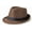 Black Band-coffee, variant on Classic Short Brim Fedora Hats Summer Beach Trilby Hat for Men Women with Band