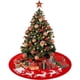 thumbnail image 1 of Manta para árbol de Navidad con patrón de trineo de renos, decoraciones para fiestas navideñas de 100cm, 1 of 6