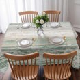 thumbnail image 3 of Sage Green Grey Table Cloth Waterproof Tablecloths, Farmhouse Gray Barn Wooden Vintage Striped Tablecloth Dining Table Cover for Kitchen Party Tabletop Outdoor, Rectangle Tablecloth 60x84 Inch, 3 of 9
