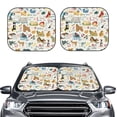 thumbnail image 2 of Wukai Pare-Soleil avant pour Voiture avec Chiens Amusants, Protection Intérieure contre les Rayons UV - Grand, 2 of 6