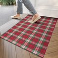 thumbnail image 4 of Red and Green Christmas Plaid Pattern Door Rugs,Washable Non Slip Door Mats Indoor,Decorative Door Mats,Entry Mat Indoor for Entrance,Bedroom,Kitchen,Bathroom,17"x30", 4 of 6