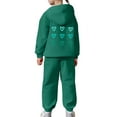thumbnail image 5 of ZHOUCHANKIDS Tracksuit for Girls Pants Child toddler Boys Girls Long Sleeve Solid Warm Hoodie Pullover Tops Pants Kids Outfits Sweatsuit Sweatpants, 5 of 7