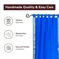 thumbnail image 4 of Lined-Blue  Tab Top  Sheer Sari Curtain / Drape / Panel   - 60W x 120L - Pair, 4 of 4