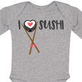 thumbnail image 4 of Inktastic Kawaii I love Sushi Boys or Girls Long Sleeve Baby Bodysuit, 4 of 5