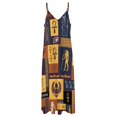 thumbnail image 5 of Egyptian Collage Sleeveless Dress Women's dress summer dress women elegant dresses for women summer women's suit, 5 of 6