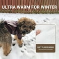 thumbnail image 3 of UOSIA Dog Leather Jacket for Small Dogs, Warm Fleece Lined Coat for Puppy Cat, 3 of 5