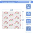 thumbnail image 4 of Coolnut Watercolor Rainbow Washcloths Towels, Highly Absorbent and Soft Cotton Face Cloths, 4 Pack Quick Dry Wash Cloths - 12 X 12 Inches Washcloth Gift, 4 of 7
