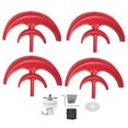 thumbnail image 1 of Wind Turbine Kit 400W 4 Blade Generator AC Motor Solar System Lantern Type Double‑Layer Red48V, 1 of 5