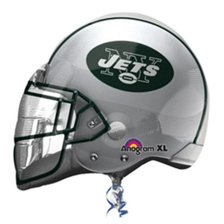 21 inch NFL New York Jets Football Helmet Foil Mylar Balloon - Party Supplies Decorations