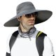 thumbnail image 1 of Sombrero de visera de ala grande para hombre, máscara transpirable de verano, sombrero de pescador, sombrero informal al aire libre, 1 of 5