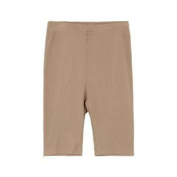 Zanarzt Girls Shorts Athletic Shorts Bike Shorts for Girls Spandex Compression Shorts for Kids Dance Yoga and Athletics Khaki,6-7 Years