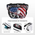 thumbnail image 5 of Zufioo Largemouth Bass Fish in USA Print Square Double Layer Waist Bag, Durable & Stylish Fanny Pack with Zippered Pockets and Adjustable Strap for Outdoor & Daily, 5 of 9