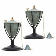 Legends International Amsterdam Tabletop Torch Hammered Patina - 2 Pack