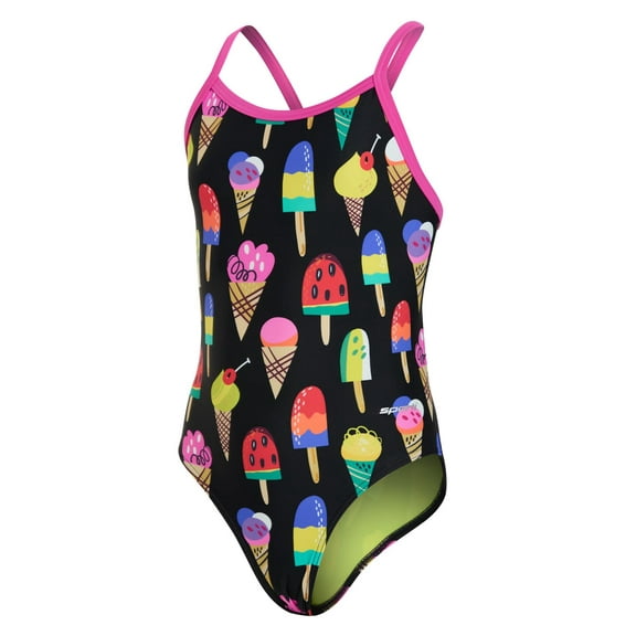 Sporti I-Scream Thin Strap One Piece Swimsuit, High Cut, Unpadded, Athletic (Women’s)