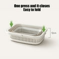 thumbnail image 4 of Mouliraty Collapsible Laundry Baskets Plastic, 13x10.63x6.3 in Foldable Laundry Basket Clothes Storage Basket, with Handles, Durable,Space Saver, 4 of 6