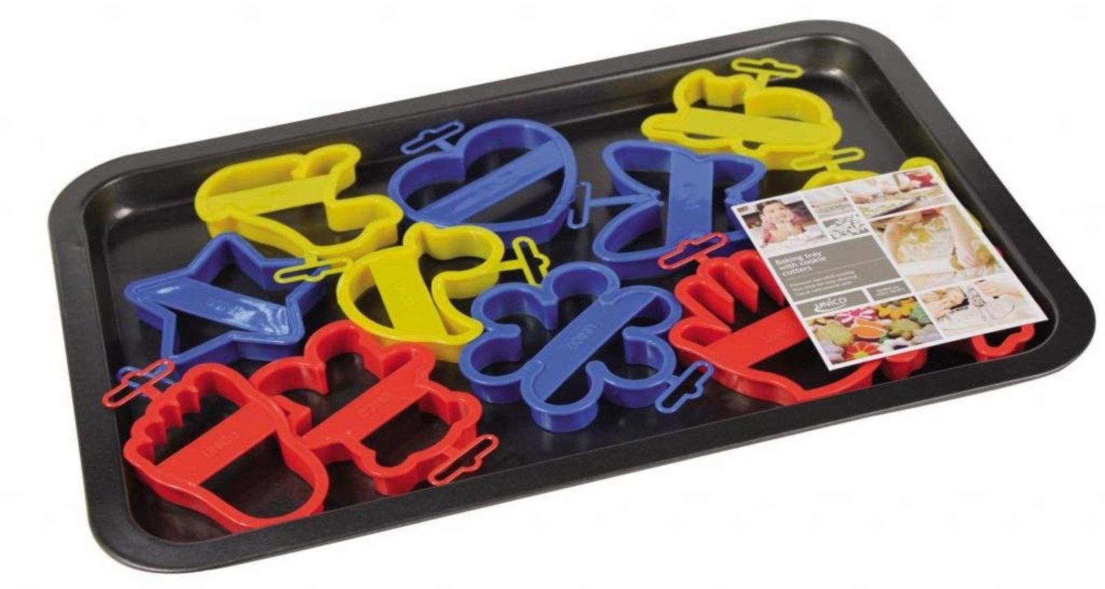 Baking Tray w/ Assorted Cookie Cutters