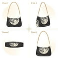 thumbnail image 7 of FORMRS Womens Shoulder Bag with Chain Strap Clutch Purse Cute Tote Handbag, Beige Moon, 7 of 7
