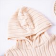 thumbnail image 5 of HCNTES 1T 2T 3T 4T 5T 6T 7T Child Girl Fall Winter Clothes Little Kids Long Sleeve Solid Color Hooded Knitted Sweatshirt Shirt Elastic Waist Pants 2PCS Matching Sets Kid Princess Outfits, 5 of 6
