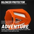 thumbnail image 4 of Polisport Silencer Protector (340-400mm/13.4-15.7in) - Durable Silicone-Metal Motorcycle Exhaust Guard, Easy Install, Universal Fit (Orange), 4 of 9