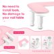 thumbnail image 4 of Reposabrazos para manicura LIONVISON, ajustable en forma de U, de piel rosa, 4 of 7
