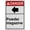 Warning Sign 4, variant on Industrial ANSI Vertical Directional Sign - 8"x12" Weatherproof, UV Resistant for Indoor/Outdoor Workplace (Please use main entrance [up arrow])