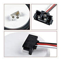 20pcs 4" Round 12-LED Red Brake Stop Running Tail Light Grommet Wiring Plug for Truck Trailer RV Long Vehicle 12V