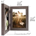 thumbnail image 5 of Golden State Art 5x7 2-Opening Hinged Folding Collage Picture Frames with Real Glass, Grey, 1-Pack, 5 of 8