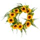 thumbnail image 1 of Guirnalda de flores redondas, coronas de puertas delanteras para eventos, telón de fondo, decoración para todas las estaciones del hogar flor de sol Zulema coronas de puerta, 1 of 8