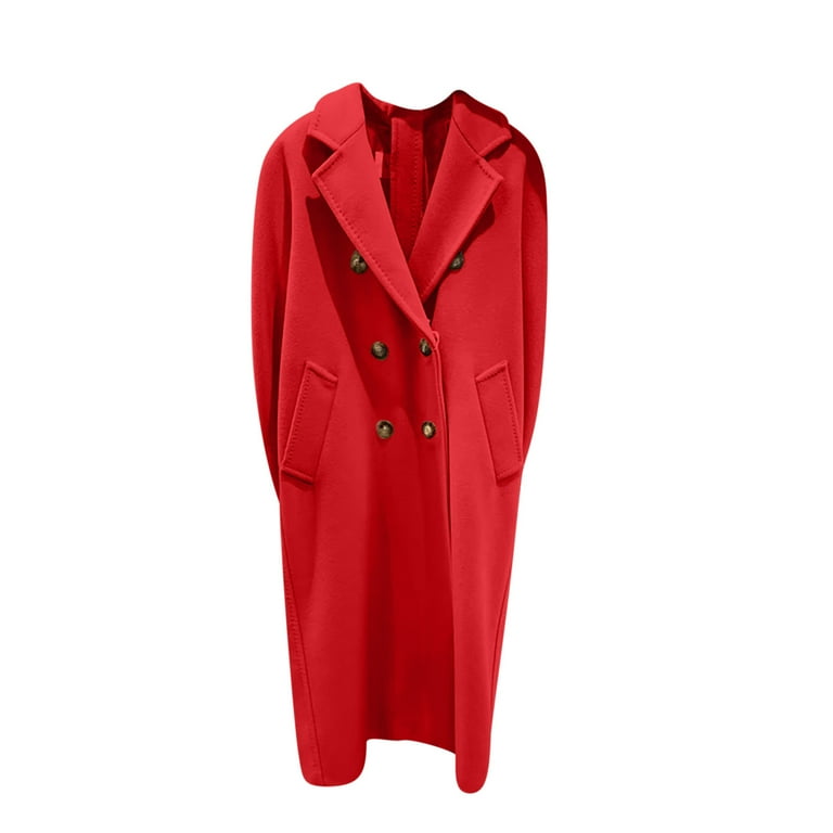 RYDCOT Long Winter Coats for Women Solid Color Double RYDCOT Long Winter Coats for Women Solid Color Double