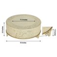 thumbnail image 5 of BalsaCircle 18" Gold Round Embossed Cake Stand Riser Wedding Party Dessert Display Pedestal Riser Centerpieces, 5 of 8