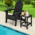 thumbnail image 4 of Costway 14'' Patio Adirondack Side End Table HDPE Square Weather Resistant Garden Black, 4 of 9