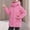 Pink, variant on LIBRCLO Womens Puffer Jackets Zipper Comfortable Long Sleeve Round-Neck Long Winter Coats with Hood Solid Color Thick Warm Outdoor Fashion Jackets with Pockets