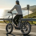 thumbnail image 6 of GOKEEP Folding Electric Bike for Adult, 900W Motor, 52V 18.2Ah Removable Battery, 20" Fat Tire & 7-Speed Commuter Ebike, UL2849, Black, 6 of 8