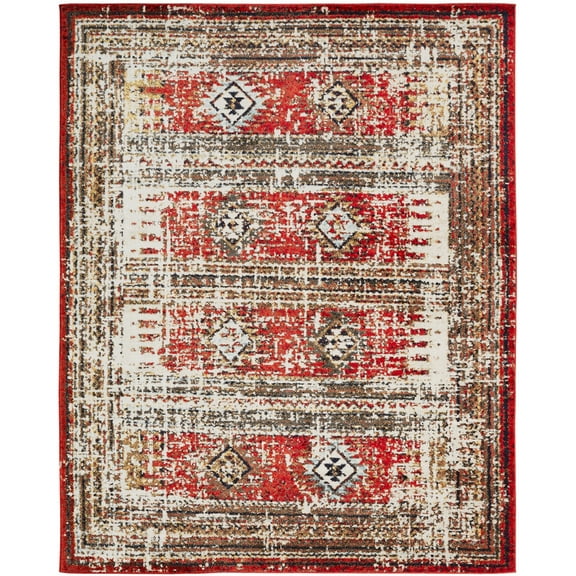 Kalaty Solstice Area Rug SC-062 Canyon Red Faded Shaded 2' x 3' Rectangle