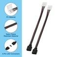 thumbnail image 2 of Uxcell 20-Pack Conectores de Luz LED COB de 10 mm 4 Pines de Cabeza Doble para Jardín/Exterior/Interior/Fiestas, DIY Tira de Luz COB/SMD, 2 of 6
