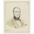 thumbnail image 3 of David Bles 15x18 Black Modern Framed Museum Art Print Titled - Portrait of Daniel Adolphe Robert Jones (1841), 3 of 5
