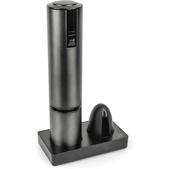 Peugeot Elis Touch Rechargeable Electric Corkscrew With Foil Cutter, Carbone