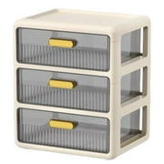 Begzeat White Desktop Drawers, Stackable Office Storage Drawers for Desk, Craft Organizer and Storage Bins,2 Small Storage Container with Plastic Drawers for Office Supplies Desk accessories