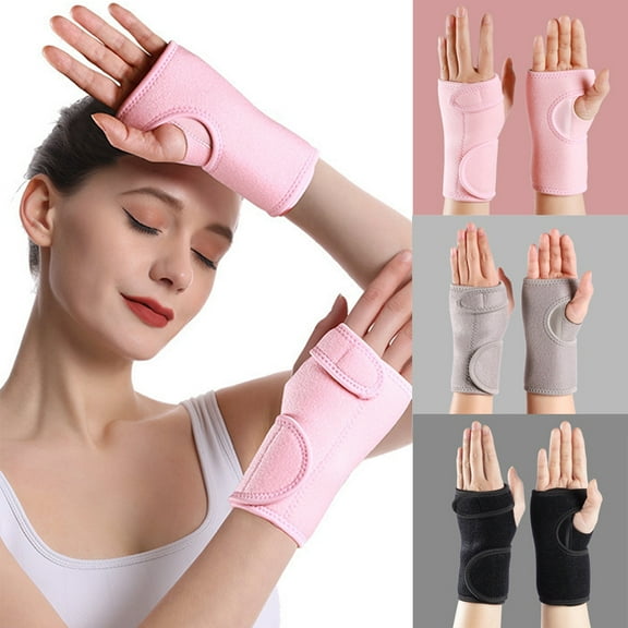 Cheers.US 1Pair Wrist Support Brace, Adjustable Wrist Strap Reversible Wrist Brace for Sports Protecting/Tendonitis Pain Relief/Carpal Tunnel/Arthritis/Injury Recovery
