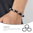 thumbnail image 4 of Miangastore Bracelet de Soccer Portable Bracelets de Poignet à Thème de Soccer Résine 3 Pcs, 4 of 8