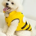 thumbnail image 2 of Dogs Hoodies Soft Cat Holiday Warm Clothes Funny Outfits Clothes for Small Medium Dogs,Yellow-1,S, 2 of 6