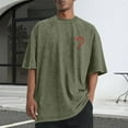 thumbnail image 2 of RKSTN Men's Cotton Valentine Short Sleeve Shirts Oversized Crewneck Valentine's Day Print T-Shirts Top Mens Plus Size Round Neck Loose Fits Comfy Soft Sports Washed Tee Shirt Summer Casual T Shirt, 2 of 6