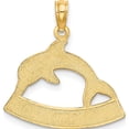 thumbnail image 4 of 14K Yellow Gold Hawaii Dolphin Charm (21.35 X 21.2) Made In United States k7911, 4 of 5