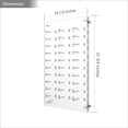 thumbnail image 2 of Optical Display for 30 Eyewear Frames - Wall Mount Acrylic Eyewear or Sunglass Display Package in Frosted White – 31.75” (H) X 18.5” (W), 2 of 7